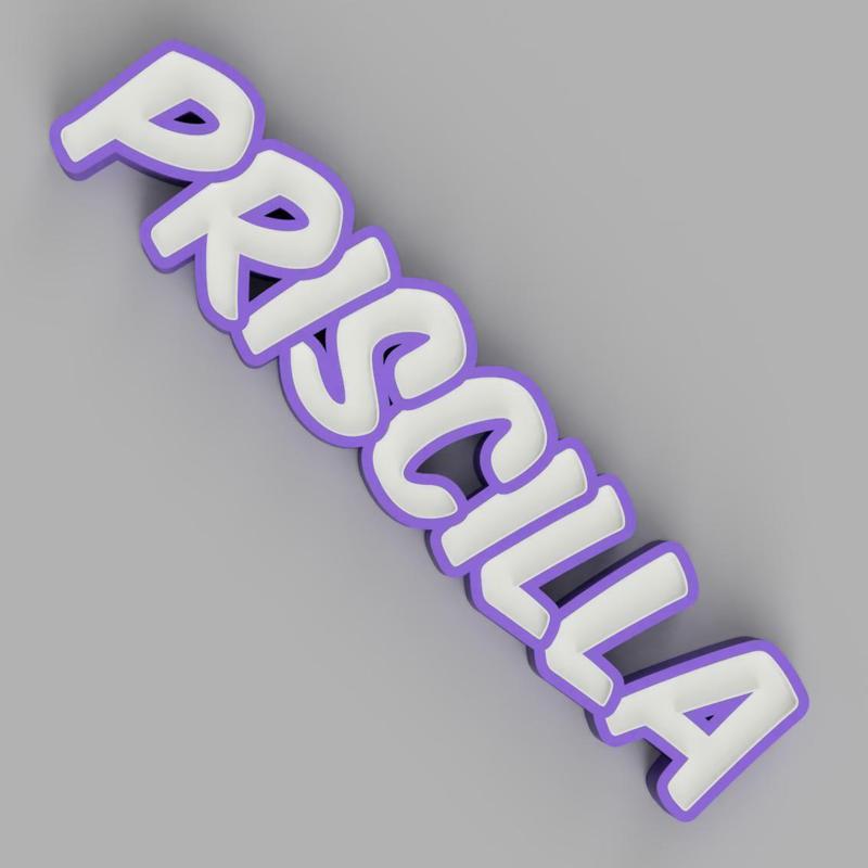 NAMELED PRISCILLA - LED LAMP WITH NAME