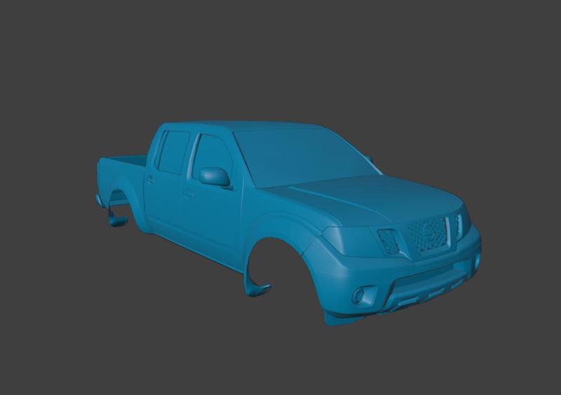 RC BODY NISSAN NAVARA DOUBLE CAB 3D PRINT STL