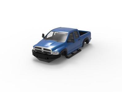 2004 Dodge Ram Pickup 1500 RC body shell and chassis