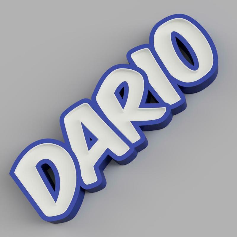 NAMELED DARIO - LED LAMP WITH NAME