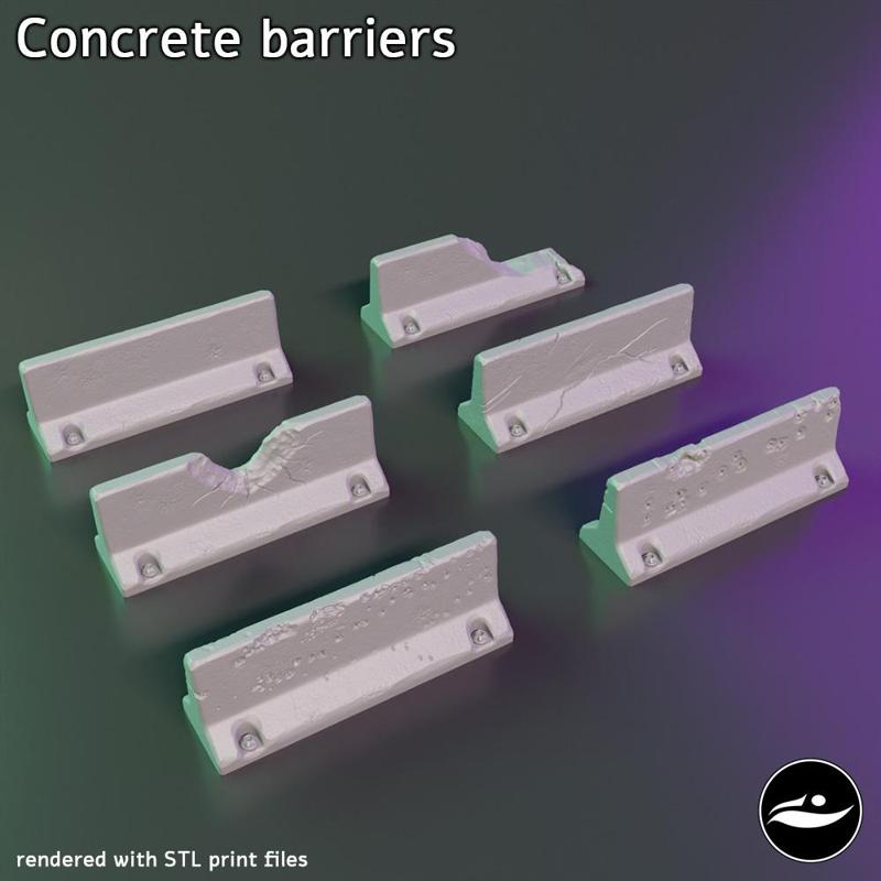 Concrete barriers