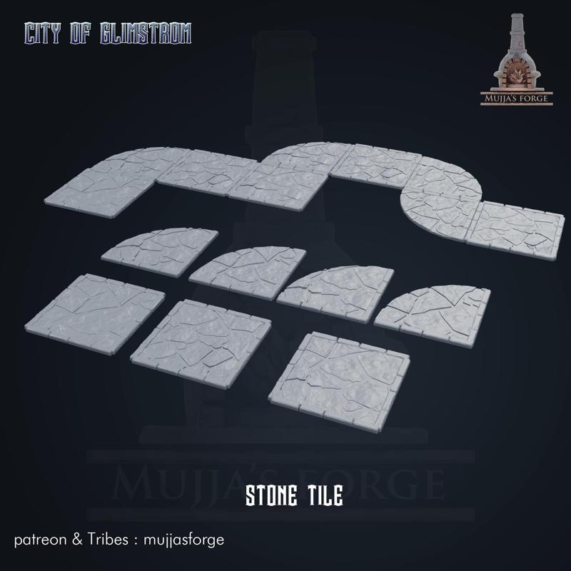CITY OF GLIMSTROM - stone tile set