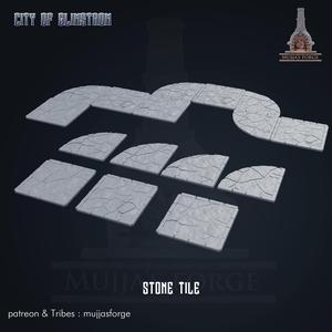 CITY OF GLIMSTROM - stone tile set