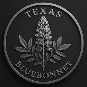 texas state flower bluebonnet coin token wall art