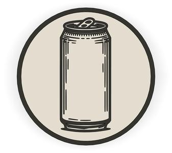 Beer can coaster