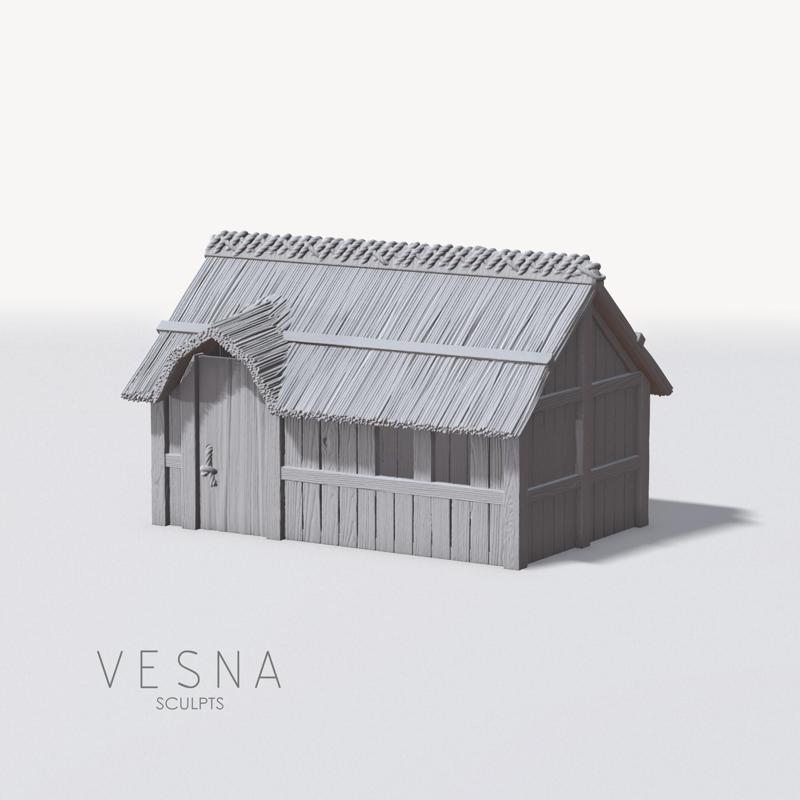 MEDIEVAL WOODEN BARN