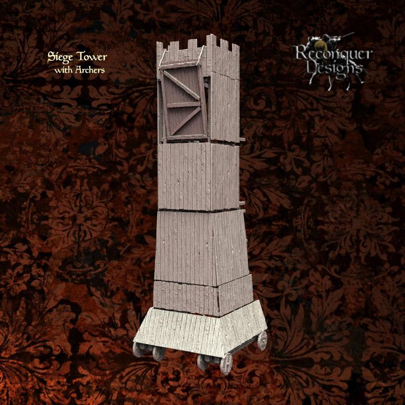 Medieval Siege Tower 15mm version