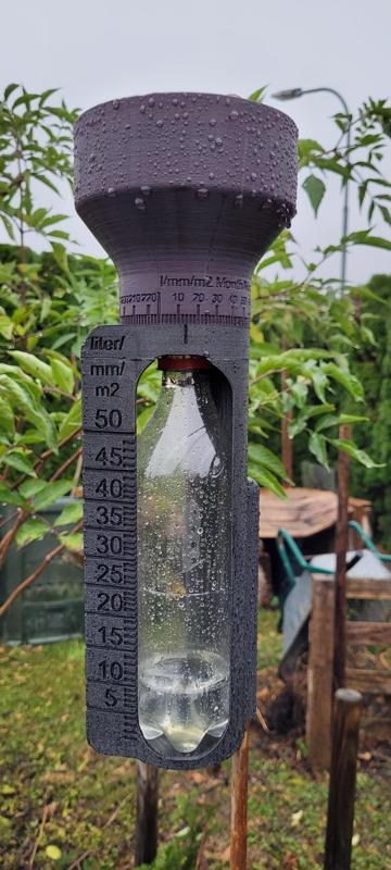 PET Bottle Rain Gauge/Regenmesser