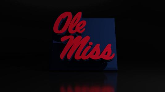 NCAA Ole Miss Rebels Floating Logo Sign