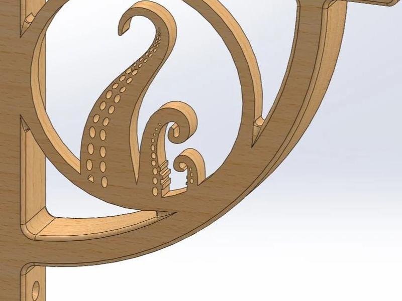 shelf bracket "Sous les mers" "The Deep"