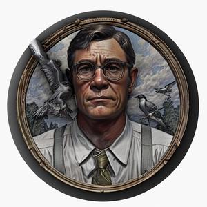 Atticus Finch (To Kill a Mockingbird) medallion pendant