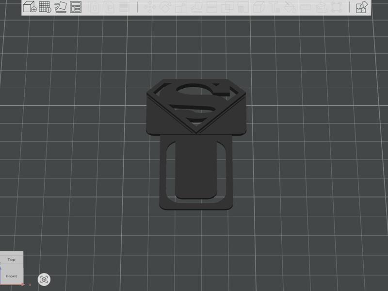 Superman logo bookmark