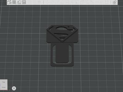 Superman logo bookmark