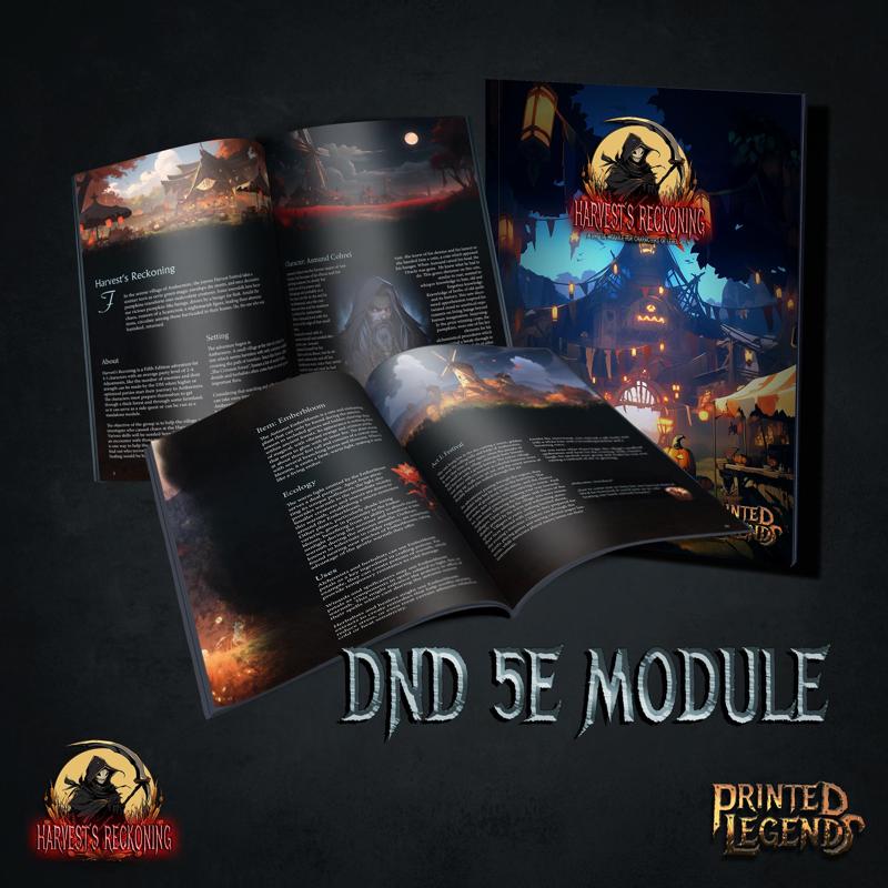 Harvest's Reckoning DnD 5e Module (Level 2-4) + Artworks + Maps + Tokens