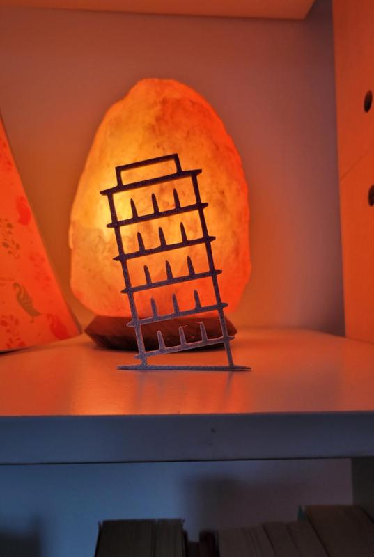 Leaning Tower of Pisa Line Art | Leaning Tower of Pisa Statue | Minimalist Leaning Tower of Pisa Art