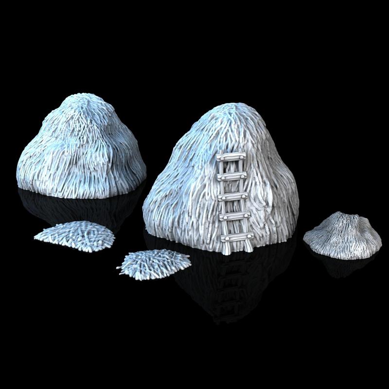 Haystacks - Medieval Town Set