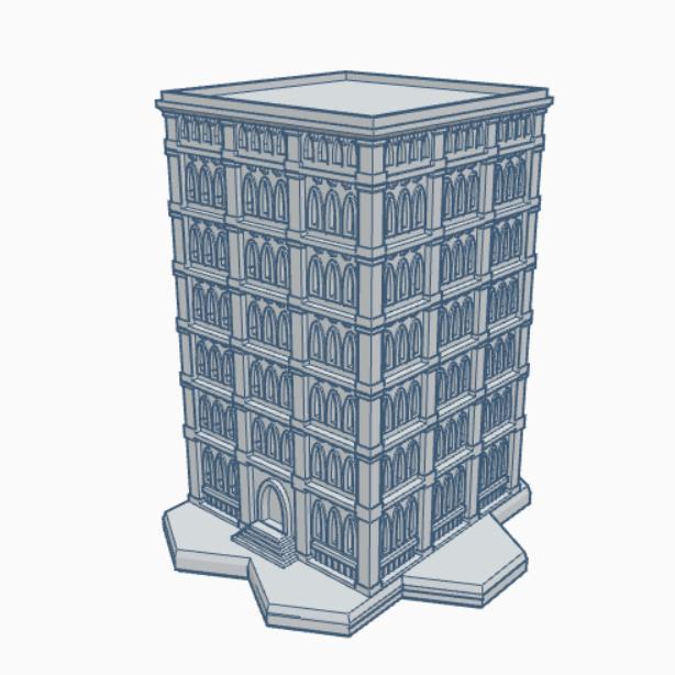 Gothic Building GHB105 With Hex Base
