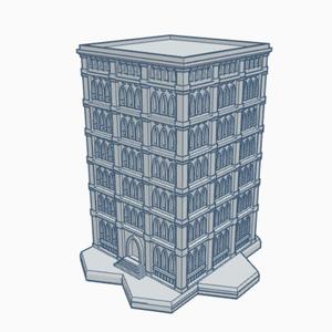 Gothic Building GHB105 With Hex Base