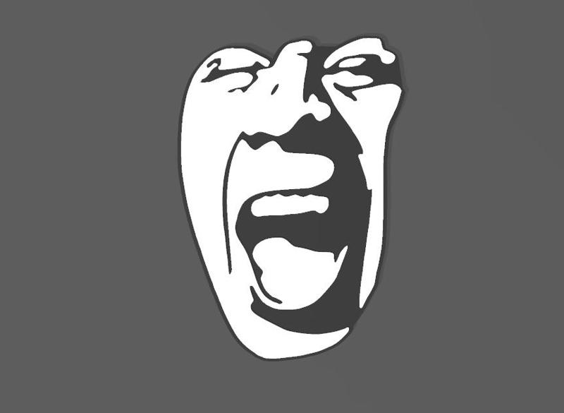 SINGING MONKEY FACE LOGO FOR CHOP CUP OR PITCHER WITH EASY CHANGE OF COLOR BY HEIGHT