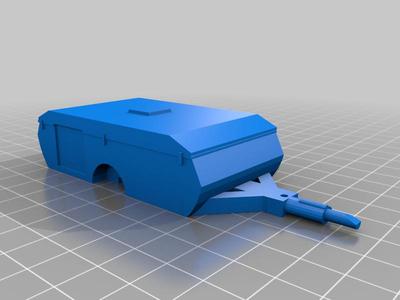 Folding vintage caravan O scale