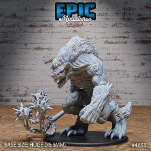 Demon Lord Yeenoghu ‧ DnD Miniature ‧ Tabletop Miniatures ‧ Gaming Monster ‧ 3D Model ‧ RPG ‧ DnDminis ‧ STL FILE