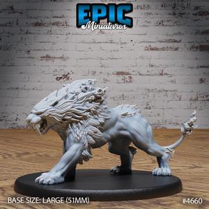Sabertooth Beast ‧ DnD Miniature ‧ Tabletop Miniatures ‧ Gaming Monster ‧ 3D Model ‧ RPG ‧ DnDminis ‧ STL FILE