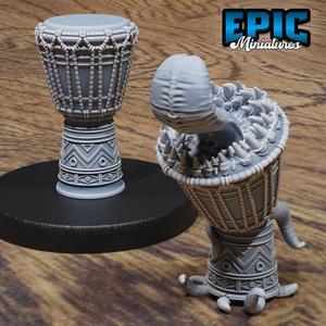 Mimic Drum ‧ DnD Miniature ‧ Tabletop Miniatures ‧ Gaming Monster ‧ 3D Model ‧ RPG ‧ DnDminis ‧ STL FILE