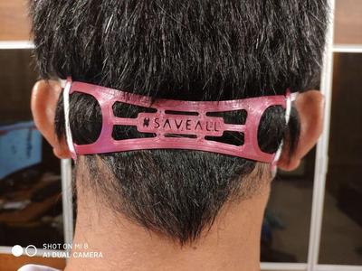 Ear free mask buckle