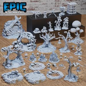 Magical Forest Scatter ‧ DnD Miniature ‧ Tabletop Miniatures ‧ Gaming Monster ‧ 3D Model ‧ RPG ‧ DnDminis ‧ STL FILE