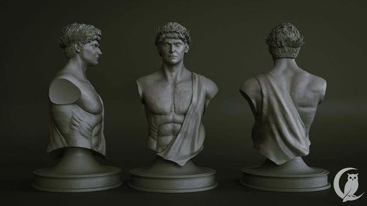Colossus Of Rhodes - God Of War 2 Bust 3D print model