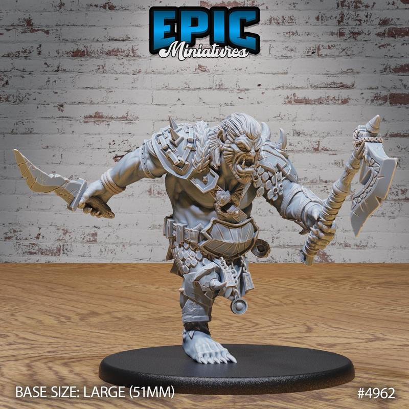 Bugbear Raider Running ‧ DnD Miniature ‧ Tabletop Miniatures ‧ Gaming Monster ‧ 3D Model ‧ RPG ‧ DnDminis ‧ STL FILE