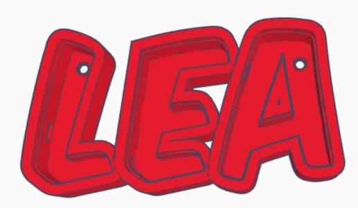 LEA LED- Namenslampe (Name lamp)