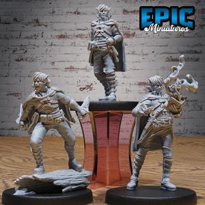Elven Adventurer Set ‧ DnD Miniature ‧ Tabletop Miniatures ‧ Gaming Monster ‧ 3D Model ‧ RPG ‧ DnDminis ‧ STL FILE