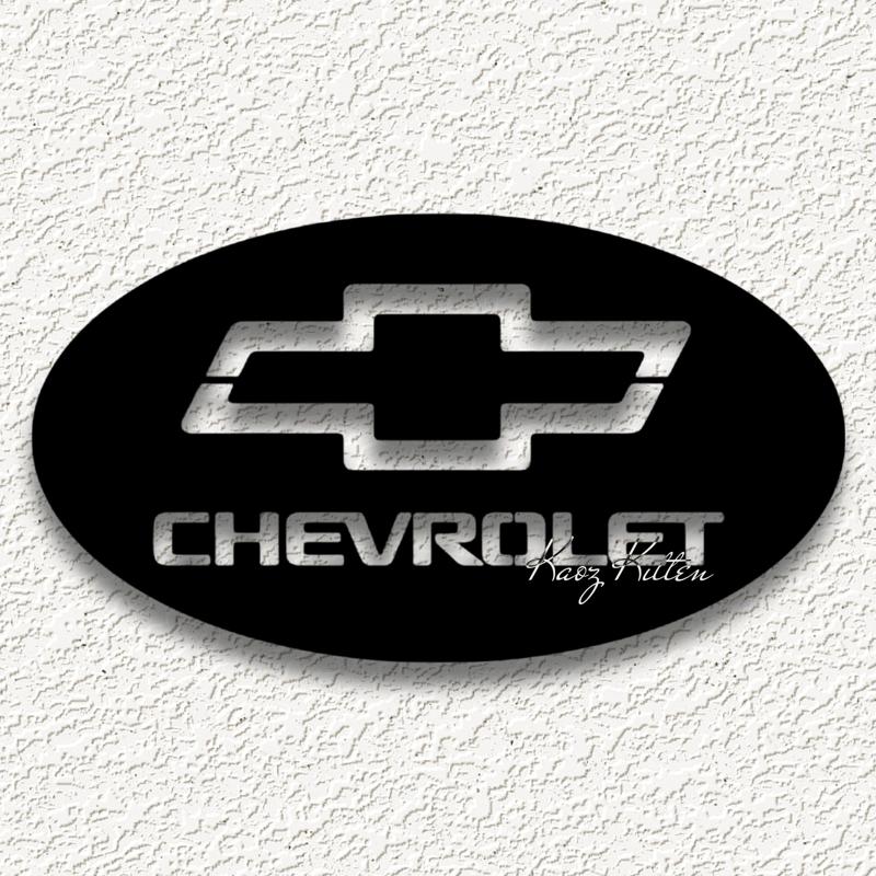 chevrolet chevy emblem logo wall art home decor