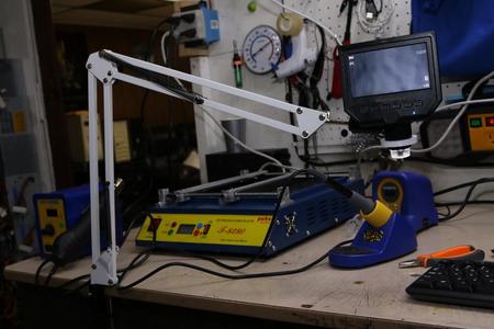 MICROPHONE BOOM MICROSCOPE BRACKET