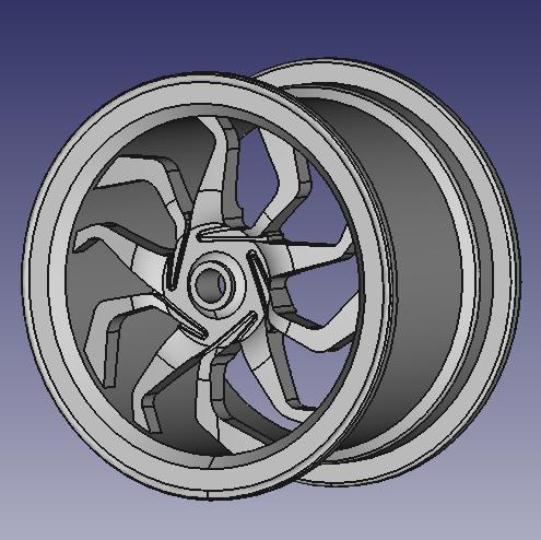 WHEEL RIM CAR VEHICLE 3D MODEL DESIGN