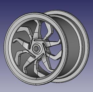 WHEEL RIM CAR VEHICLE 3D MODEL DESIGN