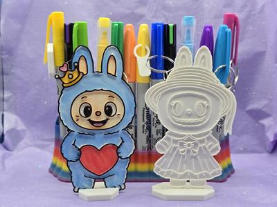 Love Labuba La Bu Bu La Boo Boo Coloring DIY Craft