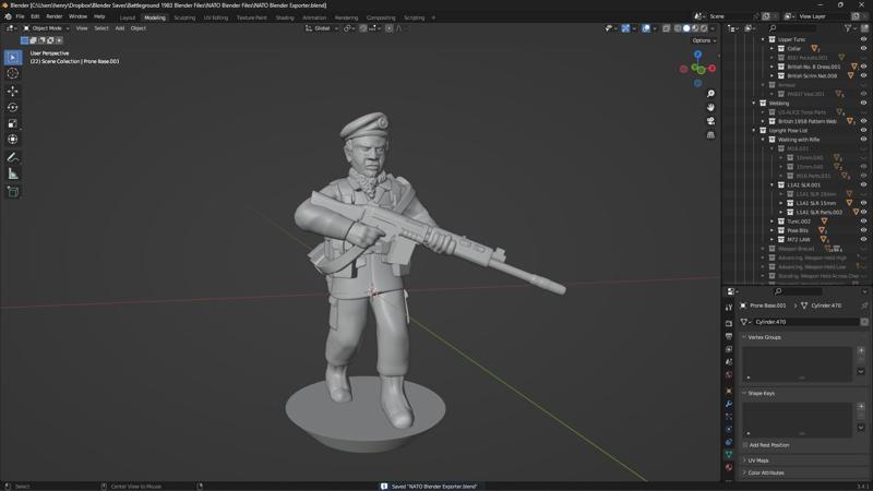 Battleground 1983 NATO Blender File CW-9