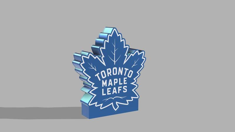 Maple Leafs Logo - LED Lightbox