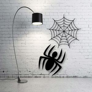 Spider and spider web wall decoration Wall Art