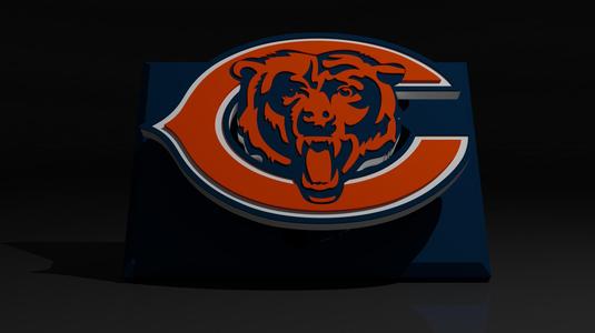 NFL Chicago Bears Floating Logo Sign