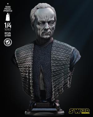 PALPATINE BUST PORTRAIT - TESTED AND READY FOR 3D PRINTING