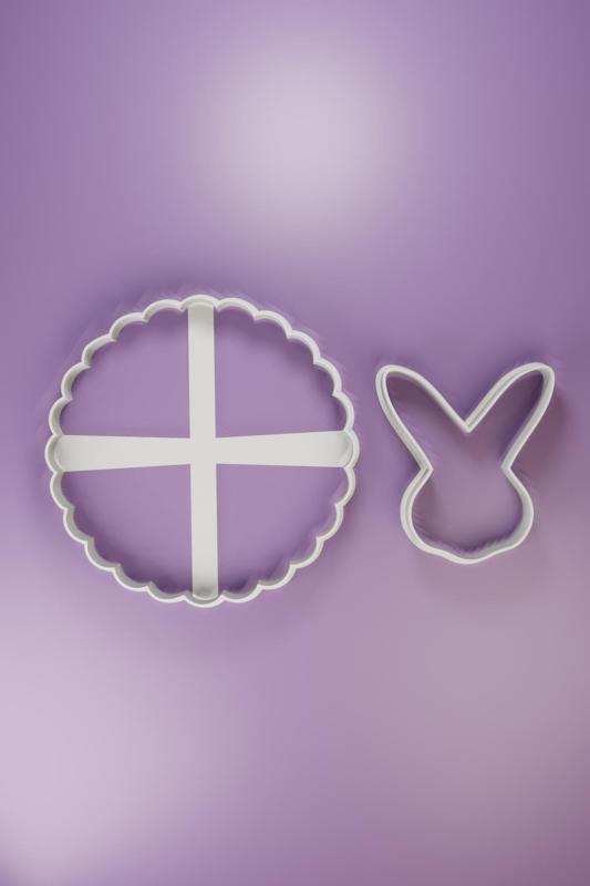 RABBIT CIRCLE COOKIE CUTTER