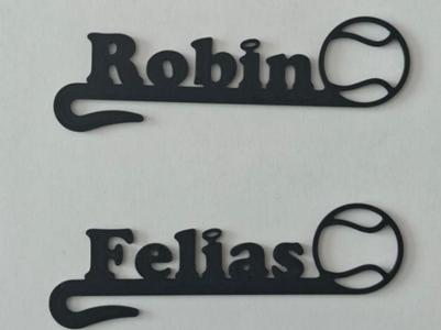 Nameplate Glass Tennis Ball