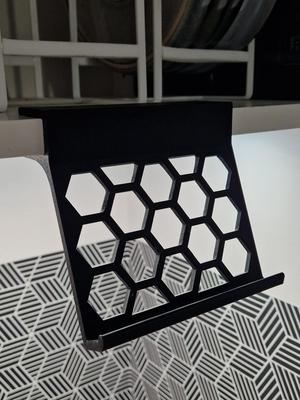 Under cabinet phone stand