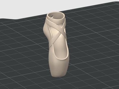 Ballet Shoe Keychain