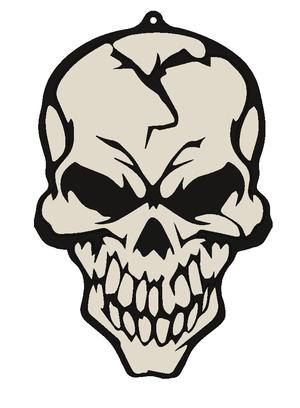 Halloween Flat Skull Decoration For MMU or Color Change