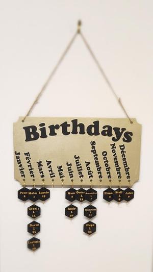 birthday calendar
