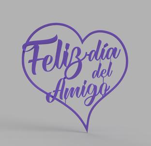 HEART TOPPER - FRIEND'S DAY